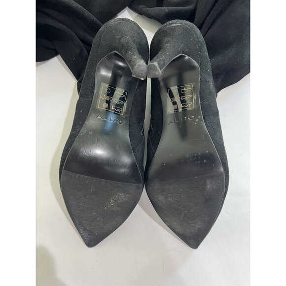 ALDO Asteille Over The Knee Boots in Black Suede - Picture 6 of 6